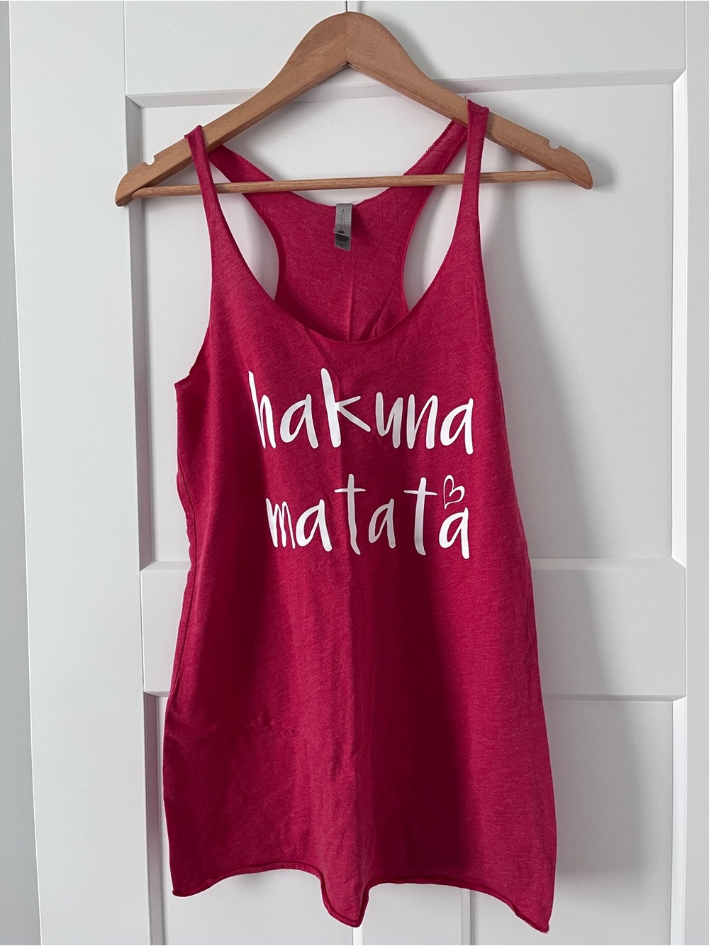 Women's Hakuna Matata Racerback Tank Top - Red